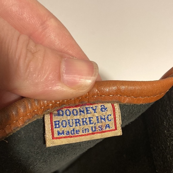 Vintage Dooney & Bourke All Weather Leather Essex Handbag USA pebbled black - Picture 13 of 14